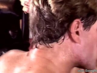 wild swinger housewife seduces at wedding for anal threesome creampie fun