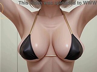 Gilf delivers steamy blowjob in changing room pov