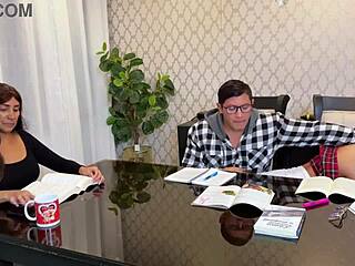 Fucking tight wet pussy beats boring homework anytime