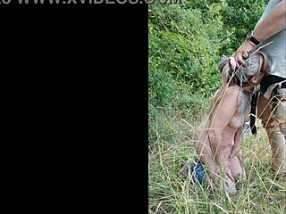 slave babe highway piss and blowjob action 🚗💦👅