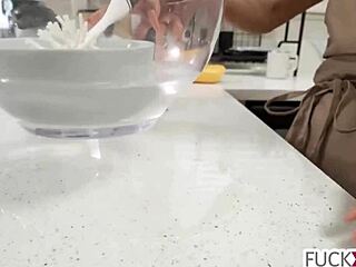 Shy Petite Barista Mina Luxx Takes Group Hardcore Bang