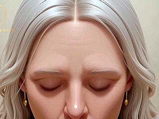 Gilf delivers steamy blowjob in changing room pov