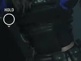 busty super cop claire redfield with monster tits