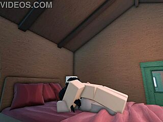 Fucking Wife Deep in Roblox Cabin Hideaway