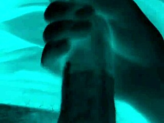 prettyfeetelite wife tempted at hotel sucks friend's big cock handjob facial surprise