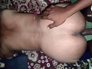 hot indian desi babe and guy heat up bedroom with rough assfucking sex