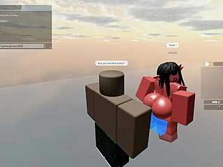 roblox babe shakes ass riding big black cock in wet deepthroat action