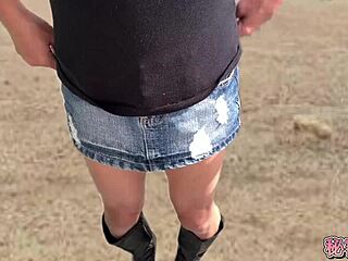 miniskirt boots anal vibrator climax outdoor solo secretgakuen