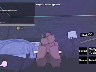 Blonde Whore Rides Monster Black Cock In Roblox Quickie