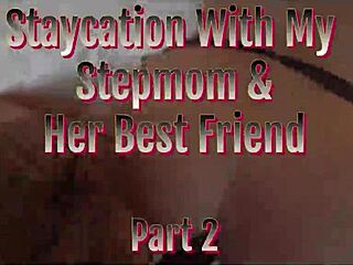 staycation heats up with milf and her best friend by the pool