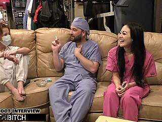 doctor unloads huge cum blast in blaire celeste's mouth