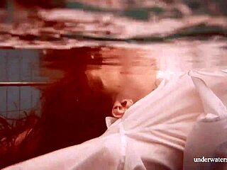 big natural tits babe lola swims underwater tight pussy