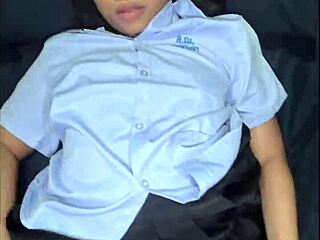 suggestive school uniform asian teen fucked hard by stranger cumshot facial explosion