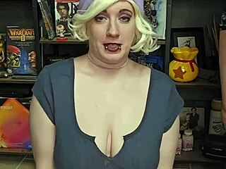 long saggy 38f tits covered in hot facial cumshot