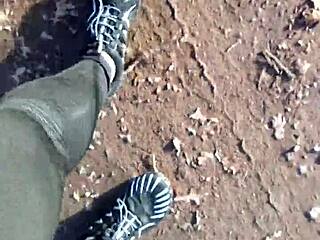 new barefoot shoes make me horny outdoors! 👟😈