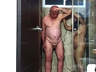 agarabas shakes big ass in shower surprise voyeur jerk preview