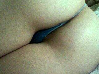 milf wife flashes thong ass for hot cum tribute