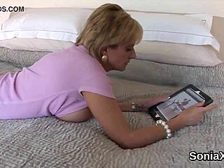 unfaithful milf lady sonia flashes her massive hooters in lingerie 🔥🍈😈