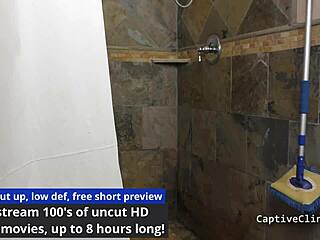 Michelle Anderson Spread Gaping in Latex Shower Humiliation