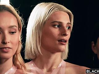 Gorgeous Stefany Kyler Lia Lin devour Jason Luvs massive BBC!