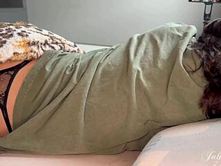 Sharing bed unleashes deepthroat cum swallow surprise