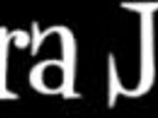 sara jay rides her massive glass dildo deep!