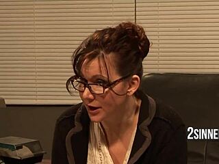 Student seduces teacher and wife into rough classroom threesome fuck?