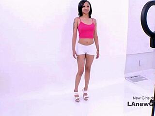 Cute Brunette Teen Fucked Hard At Modeling Casting Audition