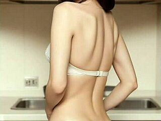 Hey, Ai's stunning Asian wife rocks sexy lingerie in vol 1
