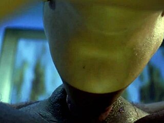 deepthroating monster cock balls deep swallowing it all completely