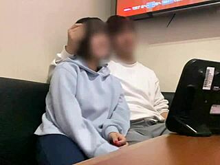 Secret karaoke hookup with soccer manager girl