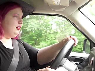 Trans BBW Pulled Over For Hot Tranny Cop Fuck