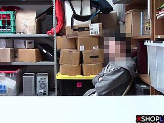 Busty milf security guards big cock shoplifter