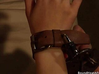 big ass lesbian slave bound, fingered, strapon fucked 😈🔥