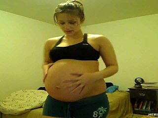pregnant tori taylor teases slutty blue shorts hard!
