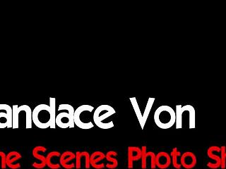 candace von teases massive ebony tits seductively