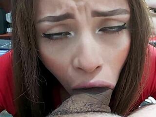 Teasing Deep Throat Blowjob POV with Pretty Latina Eyes