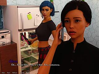 busty blue-haired grunge babe gives juicy handjob in room 🔥💦