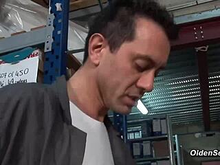 redhead mature milf hammered by monster cock office fuck!