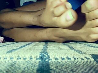 Petite latina toes homemade tease