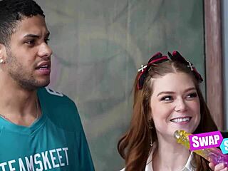 Nerdy Cheerleader Swaps Intense Classroom Quickie