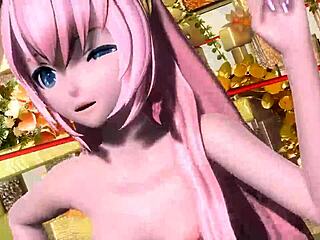 Megurine Luka Nude Mod Reveals Big Tits Ass and Pussy