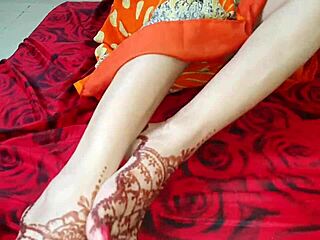 desi village girl shivani in saree gives footjob and tight pussy to neighbor