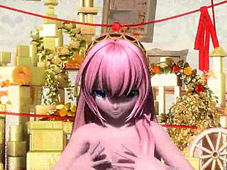 Megurine Luka Nude Mod Reveals Big Tits Ass and Pussy