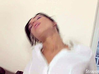 Lesbian Strapon Heels Pantyhose Legs Drive Me Wild with Desire