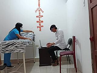 patients seduce doctor for steamy office foursome roleplay