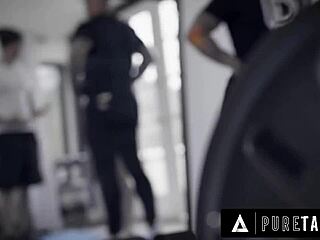 sarah vandella motivates player with office cowgirl ride