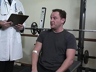 Hot patient anal ass-to-mouth with doctor in heels