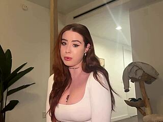 Cheating girlfriend ride with busty brunette milf rosie rider