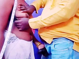 desi housewife bangs tailor with steamy telugu dirty talk